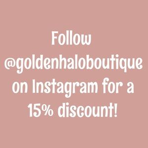 @goldenhaloboutique COMING SOON! 15% off on insta!